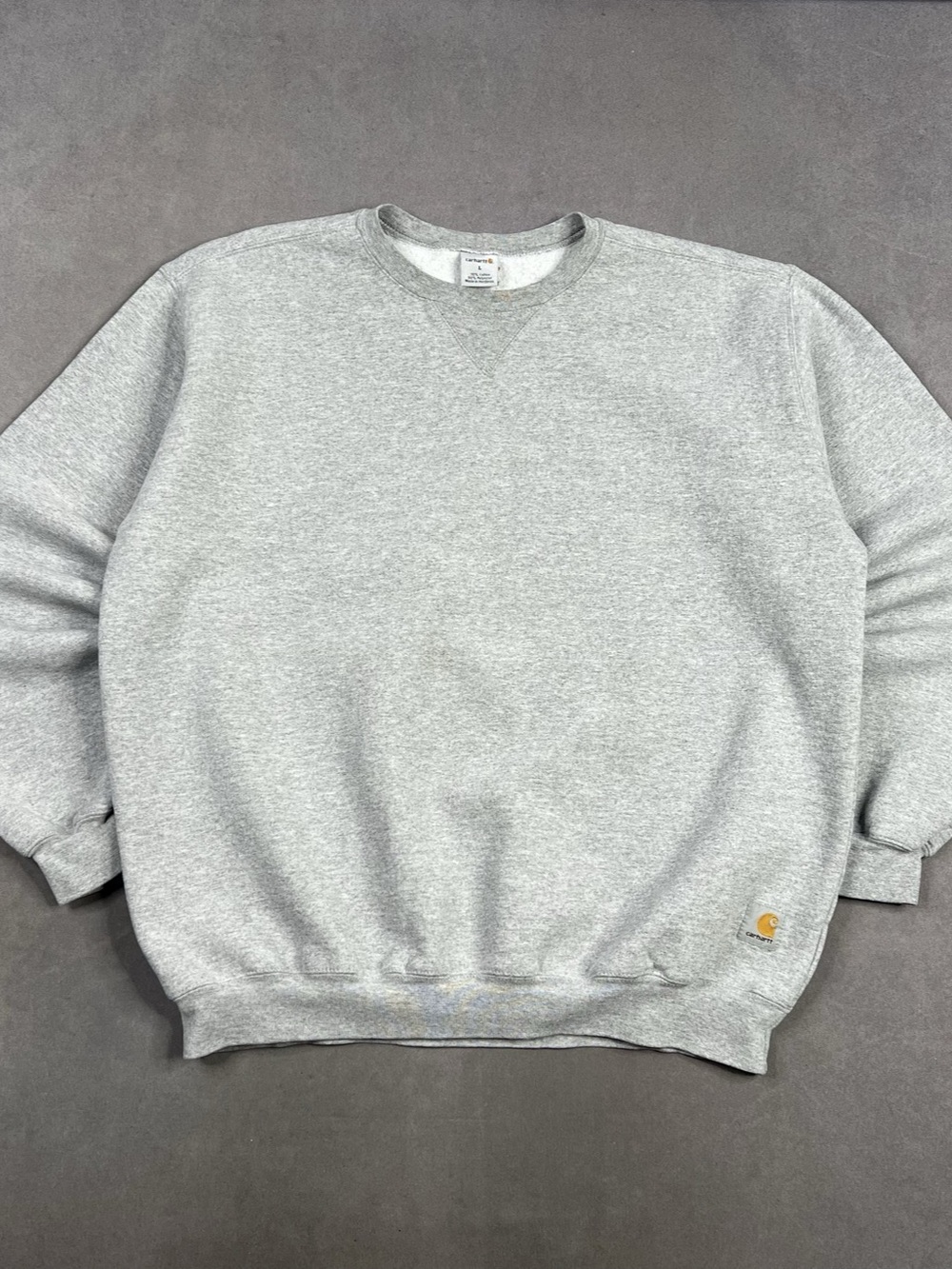 Carhartt Crewneck Sweatshirt Gray Crewneck Large